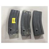 (3) 30 RD 5.56MM METAL MAGAZINES (3) 30 RD 5.56MM METAL MAGAZINES