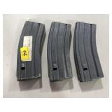 (3) 30 RD 5.56MM METAL MAGAZINES (3) 30 RD 5.56MM METAL MAGAZINES