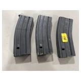 (3) 30 RD 5.56MM METAL MAGAZINES (3) 30 RD 5.56MM METAL MAGAZINES