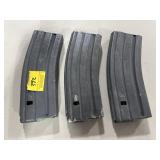 (3) 30 RD 5.56MM METAL MAGAZINES (3) 30 RD 5.56MM METAL MAGAZINES
