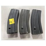 (3) 30 RD 5.56MM METAL MAGAZINES (3) 30 RD 5.56MM METAL MAGAZINES