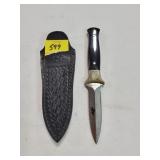 7" BOOT KNIFE W/ LEATHER SHEATH 7" BOOT KNIFE W/ LEATHER SHEATH