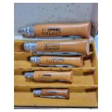 (5) VARYING SIZES FRENCH OPINEL SINGLE BLADE (5) VARYING SIZES FRENCH OPINEL SINGLE BLADE