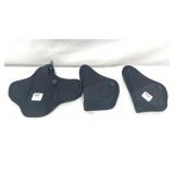(3) CROSSFIRE BRAND PISTOL HOLSTERS (3) CROSSFIRE BRAND PISTOL HOLSTERS