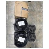 3 LARGE AIR DANCE FANS & 2 SMALL AIR DANCE FANS