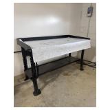 60"x28"x34" METAL RACK W/ SHELF