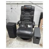 X ROCKER GAMING CHAIR AND TWO BOSE SPEAKERS