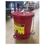 JUSTRITE OILY WASTE CAN
