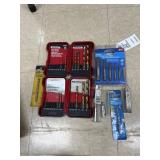 ASSORTMENT OF DRILL BITS & SPIRAL SCREW EXTRACTORS
