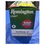 94 ROUNDS REMINGTON .38 SPL +P AMMO