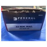 50 ROUNDS FEDERAL .44 REM MAG AMMO