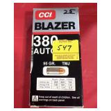 25 ROUNDS .380 AUTO AMMUNITION