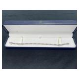 14K WHITE GOLD BRACELET - 7"