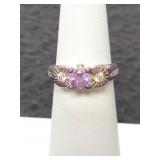 STERLING SILVER "AVON" RING - SIZE: 5 - 3.5 GRAMS