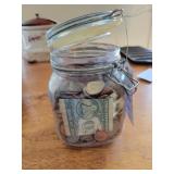 STORAGE CANISTER W/MONEY 2 V DOLLAR BILLS