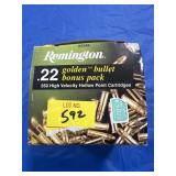 550 ROUND REMINGTON .22 LR GOLDEN BULLET