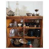 CONTENTS OF CHINA CABINET, SILVERE PLATE