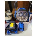 KOBALT 24V WORK LIGHT W/CHARGER & 2 BATTERIES