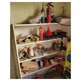 WHITE SHELF & CONTENTS