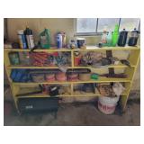 YELLOW SHELF & CONTENTS