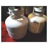 2 FULL PROPANE BOTTLES