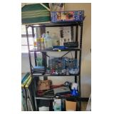 METAL SHELF UNIT W/CABINETS