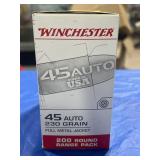 200 ROUNDS WINCHESTER .45 AUTO AMMO