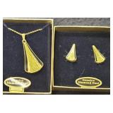 VAN DORAN "DIAMOND DUST" NECKLACE AND EARRINGS