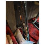 ASST FISHING RODS AND ASST. ITEMS