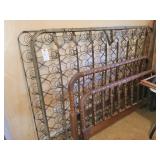 JENNY LIND STYLE FULL SIZE BED W/METAL