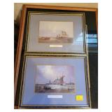 4 ASST PICTURES, WORLD MAP, ETC.