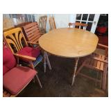 DINING ROOM TABLE W/MISMATCHED CHAIRS