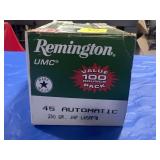 82 ROUNDS REMINGTON .45 AUTO AMMO