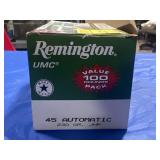 100 ROUNDS REMINGTON .45 AUTO AMMO