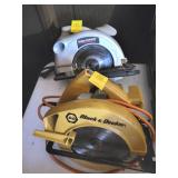 B & D & TASKFORCE ELECTRIC CIRCULAR SAWS