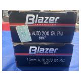 98 ROUNDS BLAZER 10 MM AMMUNITION