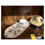 WATER GLOBE W/ SERVING TRAY DEMITASSE CUP