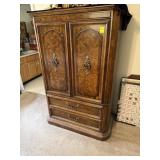 BURL WALNUT STYLE BACHELORS CHEST