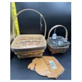 2PC LONGABERGER EASTER BASKET SET (1998)