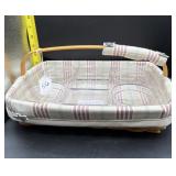 LONGABERGER RECTANGULAR BASKET W/ DIVIDER TRAY
