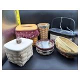 6 ASSTD LONGABERGER BASKETS