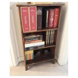 BOOKCASE W/ BIBLES, BOOKS, ETC. 24x10.5x41.5