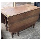 WALNUT DROP LEAF GATE LEG TABLE 41x56x28