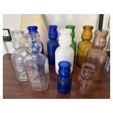 BOX OF ASSTD MILK BOTTLES