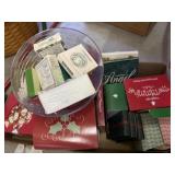 BOX OF ASSTD LONGABERGER CHRISTMAS ITEMS