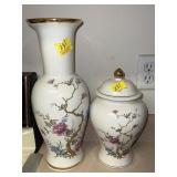 ROYAL HAEGER VASE & GINGER JAR