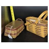 2 SM LONGABERGER BASKETS (1999 & 2002)