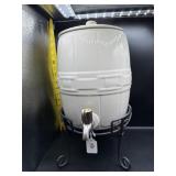 LONGABERGER LEMONADE DISPENSER ON METAL STAND