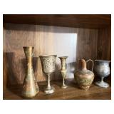 CLOISONNE & BRASS ITEMS