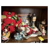 ASSORTMENT OF CHRISTMAS ITEMS-SNOWMEN, SANTAS....